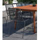 Vashon Aluminum Outdoor Stacking Dining Armchair with Cushion