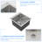 15" L x 15" W Square Drop-In Bar Sink 16 Gauge Stainless Steel Topmount Single Bowl Bar Kitchen Sink-100667791