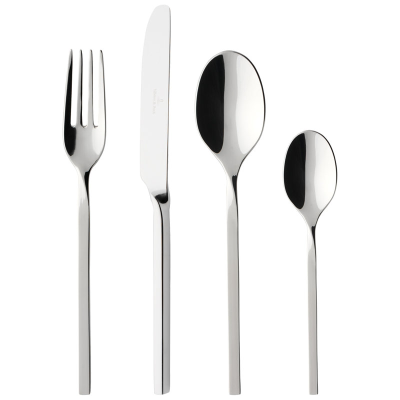 NewWave 24 Piece 18/10 Stainless Steel Cutlery Set, Service for 6