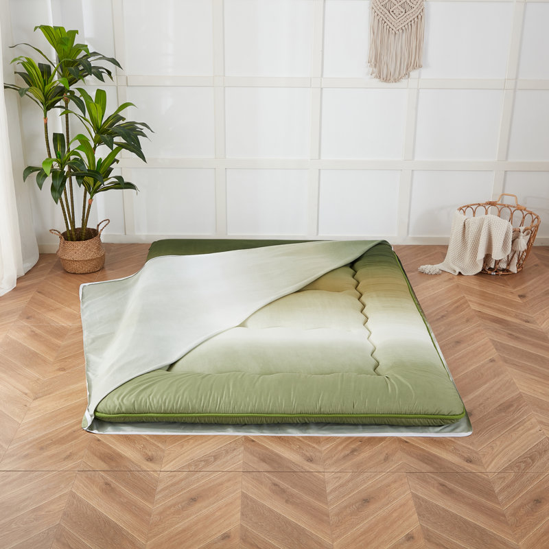 Streicher Japanese Floor Mattress, Futon Mattress with Washable Cover Japanese Futon Suitable for Camping, Guest, Twin, Teal