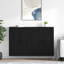 Wall-Mounted Cabinet 2 Pcs Black Oak 69.5 X 34 X 90 Cm-1491346184