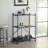 Console Table, 3-Tier Industrial Rustic Metal Foldable, Sandy Black &amp; Dark Bronze | Metal | Industrial,Rustic-122577436