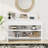 51.18" Console Table With 3 Drawers And Open Storage Shelf-1572181431