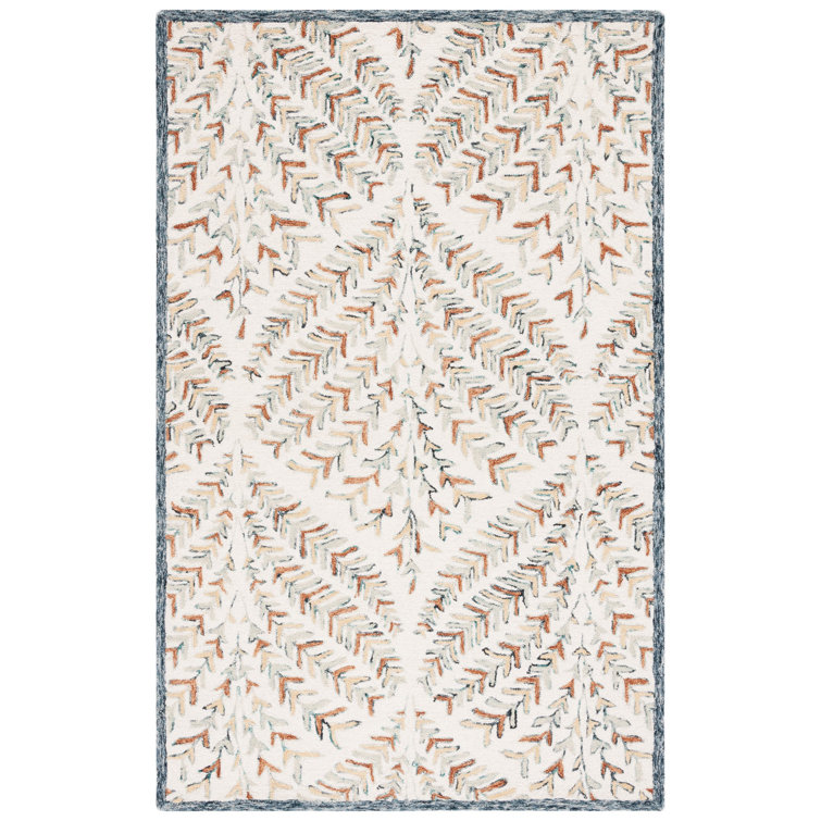 Janeidy Hand Tufted Wool Floral Rug
