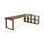 Bureaux rectangulaires en bois massif brun clair-107394638-107394640