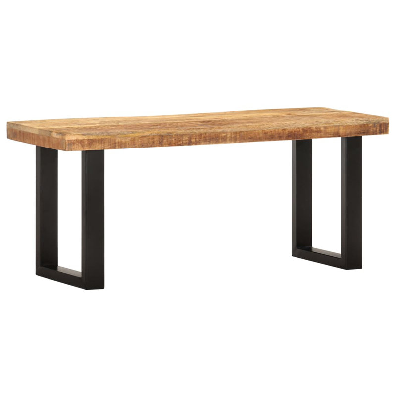 Englert Solid Wood Bench, 45cm H x 110cm W x 35cm D, Brown/Black
