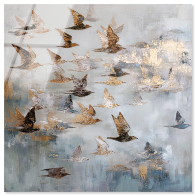 Décoration murale ferme Sky Sky of Wings II par Art Remedy, prête à être suspendue, 40 x 40