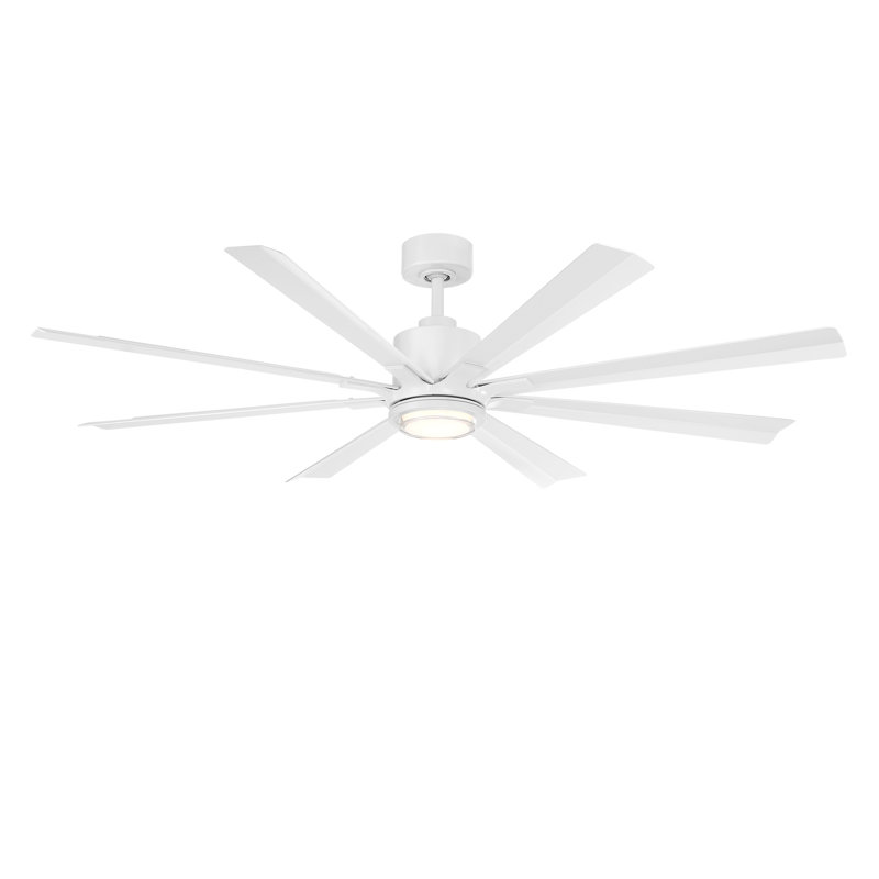 Ventilateur de plafond intelligent à 8 pales avec télécommande incluse, fonctionne avec Alexa et l'application iOS / Android