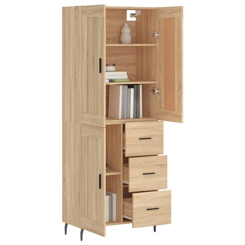 Sonakshi 69.5cm Sideboard, Sonoma Oak