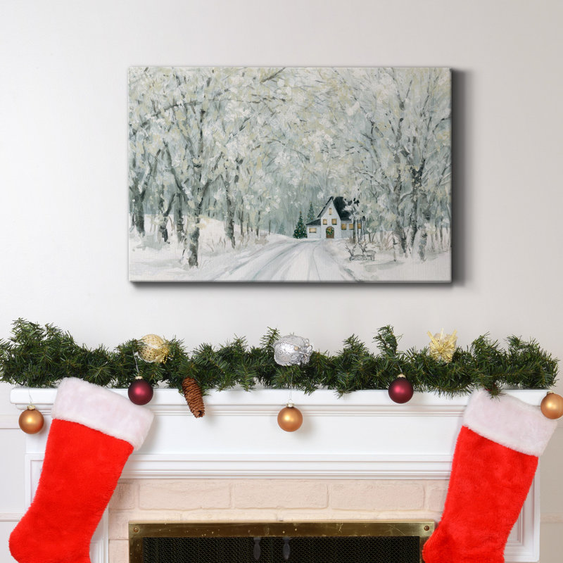 Leoine Christmas Lane - Wrapped Canvas Print, 24" H x 36" W x 1" D