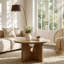 Pedestal Coffee Table with Storage