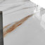 Lavabo de meuble-lavabo simple 43 po en céramique avec dosseret 4 po-115131748