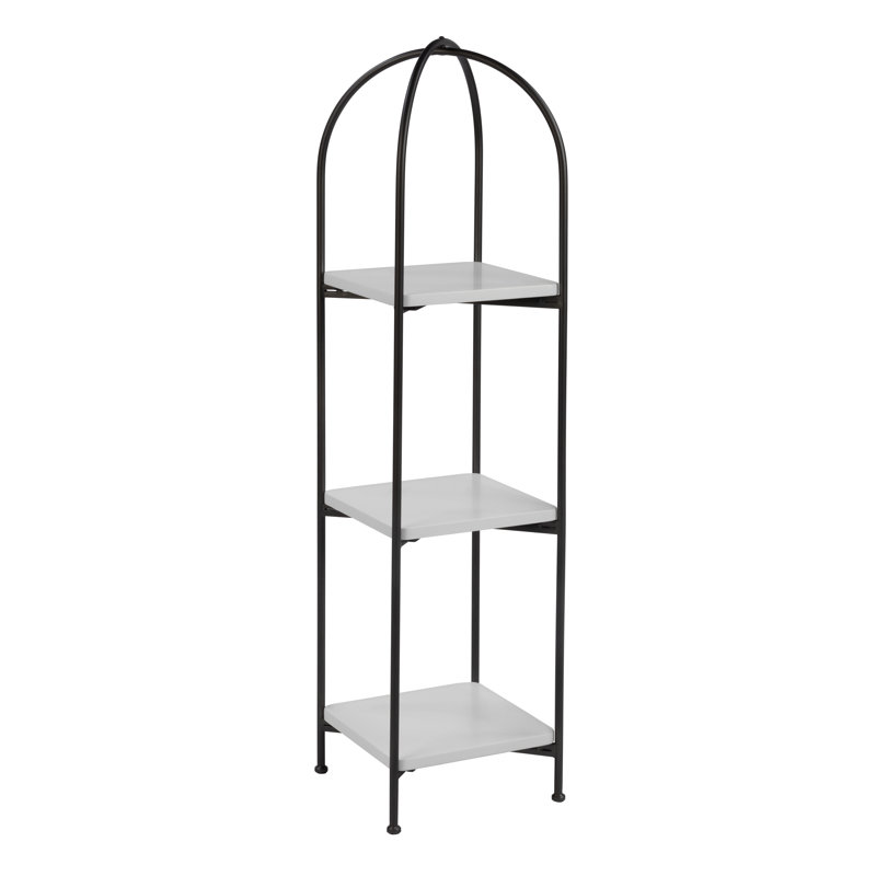 3 Tier Wood & Metal Shelf