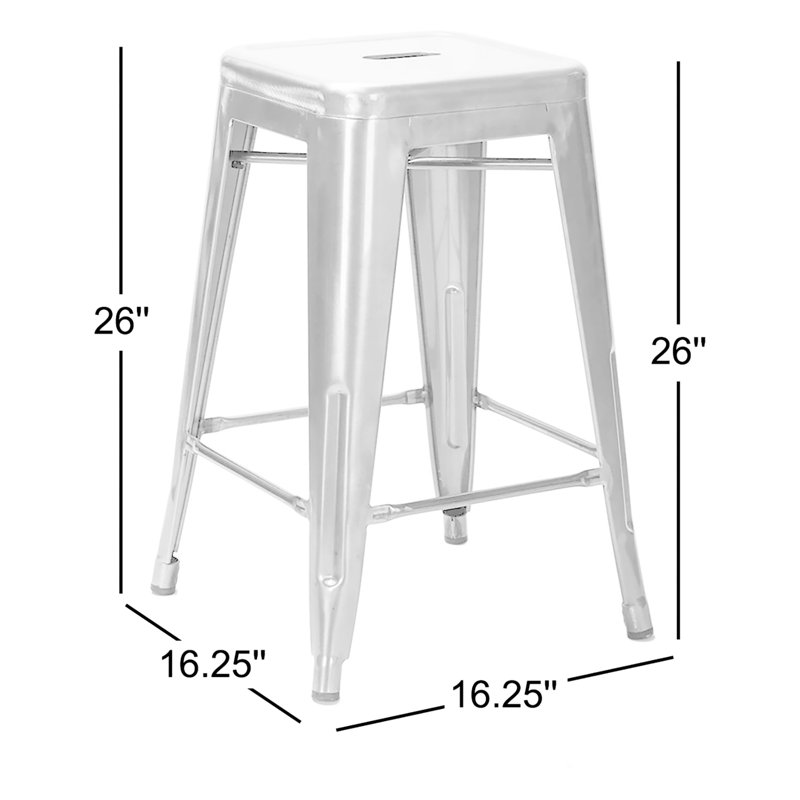 Tabouret de comptoir 26 po Chretien, Bronze