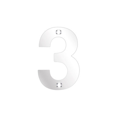 7.5cm H Stainless Steel House Number