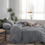 Ensemble de housse de couette avec fermeture à glissière et 8 attaches intérieures MooMee-107383182-115279054