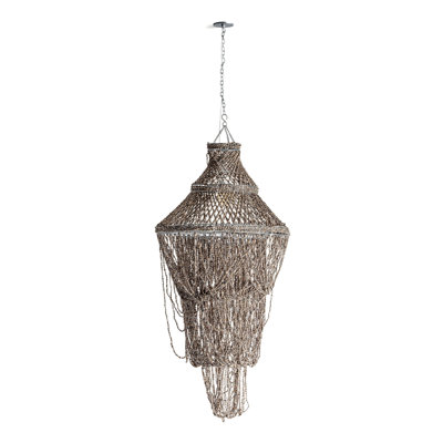 Brown Shell Pendant Light