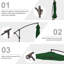 Parasol en porte-à-faux décalé en acier avec manivelle 120 po Haque-1848393006-1821059784