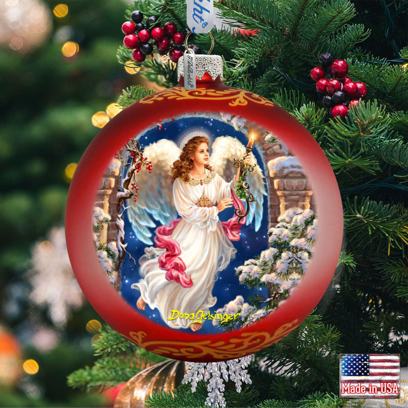 3.5'' Handmade Glass Ball Ornament
