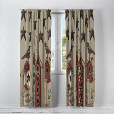 Semi Sheer Curtain Pair