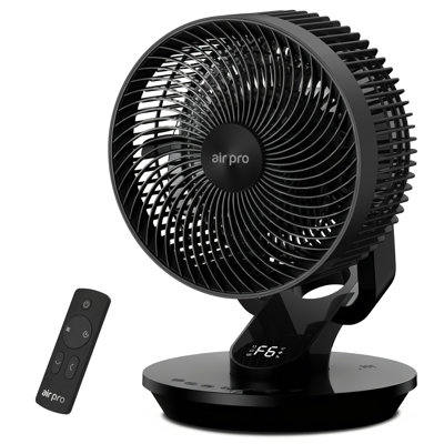 10" Desk Fan SmartVoice & Remote Control - 12H Timer- 6 Speeds
