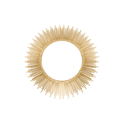Stellar Sunburst Gold Iron Charger Plate – 14"
