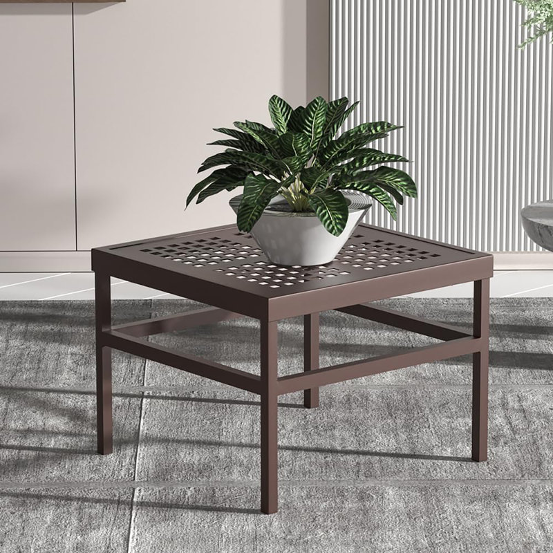 Support pour plante d'intérieur / extérieur en aluminium très robuste, Brun