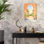 Arche marocaine, vue sur le jardin, paysage abstrait de palmiers, art mural nature-779919503