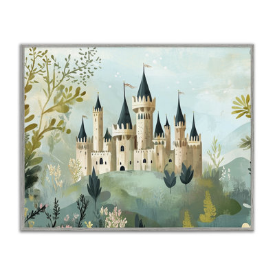 Princess' Castle View Framed Giclee, design by Christine Simpson Art