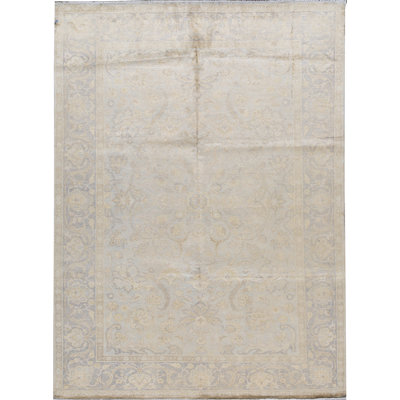 Hand-Knotted High-Quality Blue and Black Area Rug