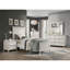 Commode de chambre à coucher classique à finition blanche avec 6 tiroirs de rangement 1Pc
