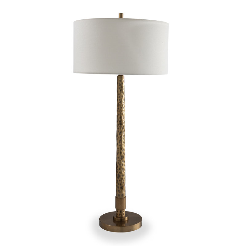 Florence Buffet Table Lamp, Aged Brass