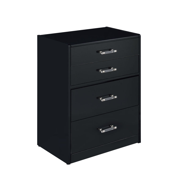 Picket House Furnishings Aurora Mini Dressing Table with Stool, LED and USB, Black