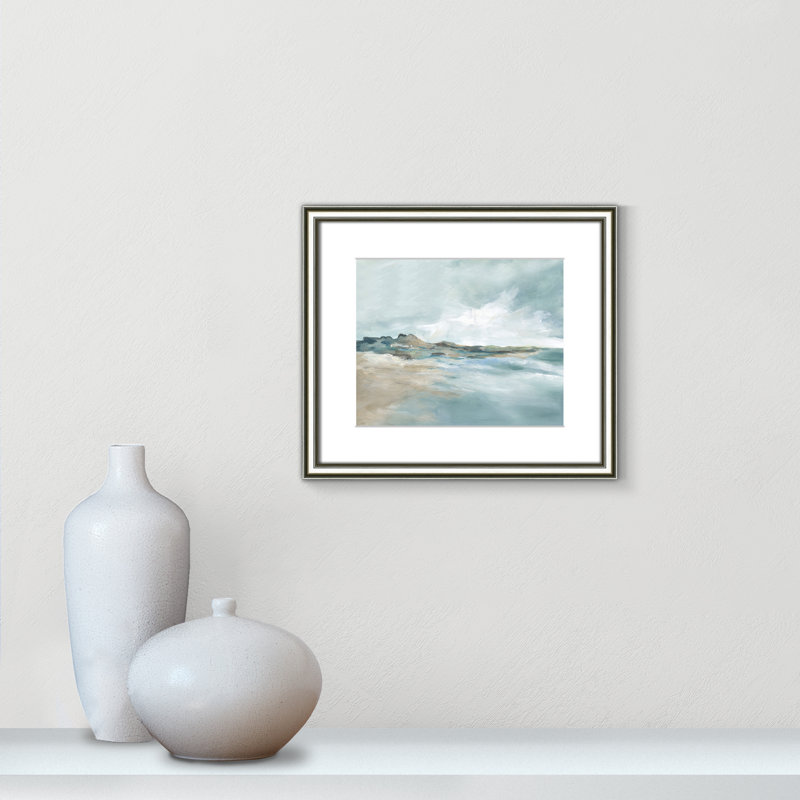 Imprimé Sandpoint par Carol Robinson, Reproduction encadrée avec passe-partout, Argent classique