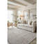 Tapis à motif abstrait gris / beige de 4 pi x 6 pi (3 pi 9 po x 5 pi 6 po) à motif de branches Oli, tapis contemporain, à poils courts et résistant aux taches - salon, chambre à coucher, salle à manger et cuisine-123025617