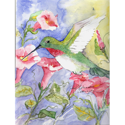 Colibri Maison Verticale Flag