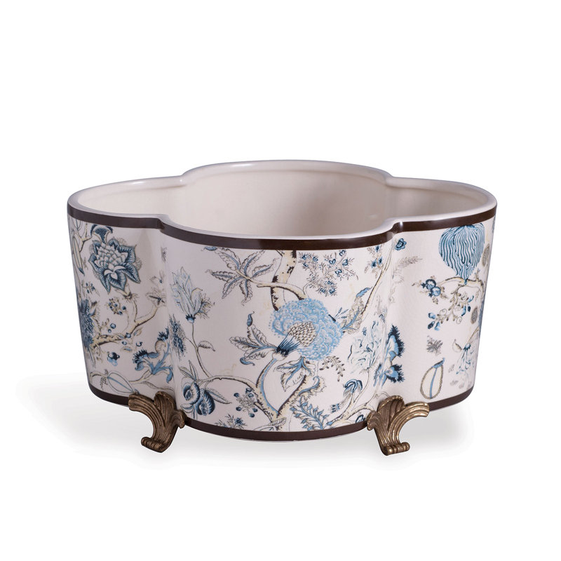 Scalamandre Porcelain Pot Planter
