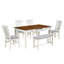 Ensemble de salle à manger moderne 6 pièces avec table rectangulaire, quatre chaises et banc Fulton-1364639194-1364639195-1364639173
