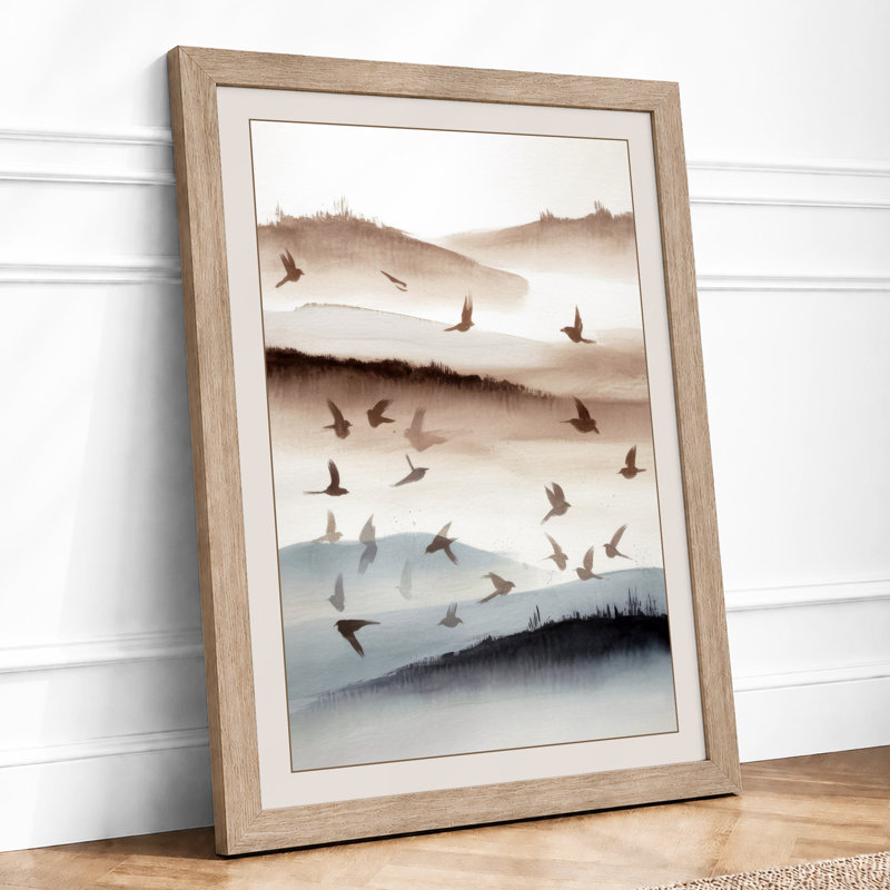 Vast Solitude Minimalist - Print, A1 - 84.1 x 59.4 cm, Oak
