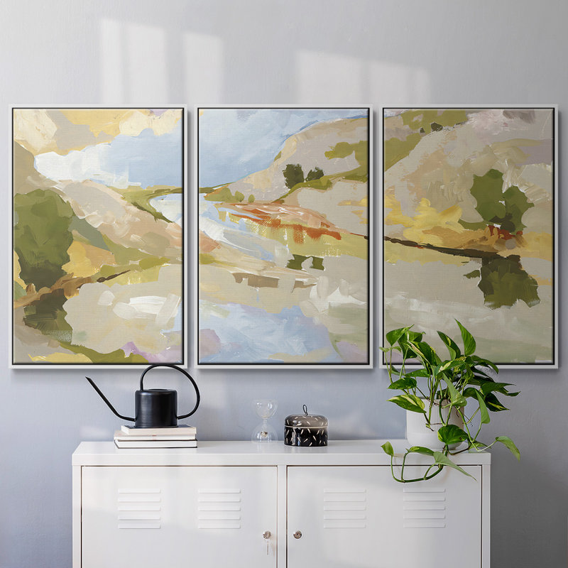 3 pièces Uplands II, H 24 po x l 48 po x P 2 po, Blanc