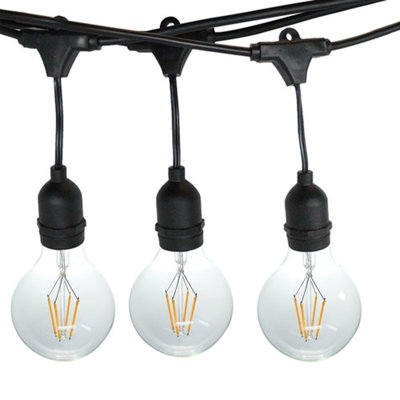 Éclairage pour chaîne de globe 12 ampoules pour l’extérieur 24 pi Deb