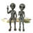 Ensemble de statue 2 pièces Old Alien Outer Space Alien Dude and Babe
