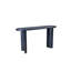 Console de 60 po d'épaisseur en bleu marine, modèle à pieds courbés, entrée et espace de vie, plateau de table ovale large, table de montage simple bleue, charme de 60 po. Créée. Plateau de table généreux. Décore-121515864