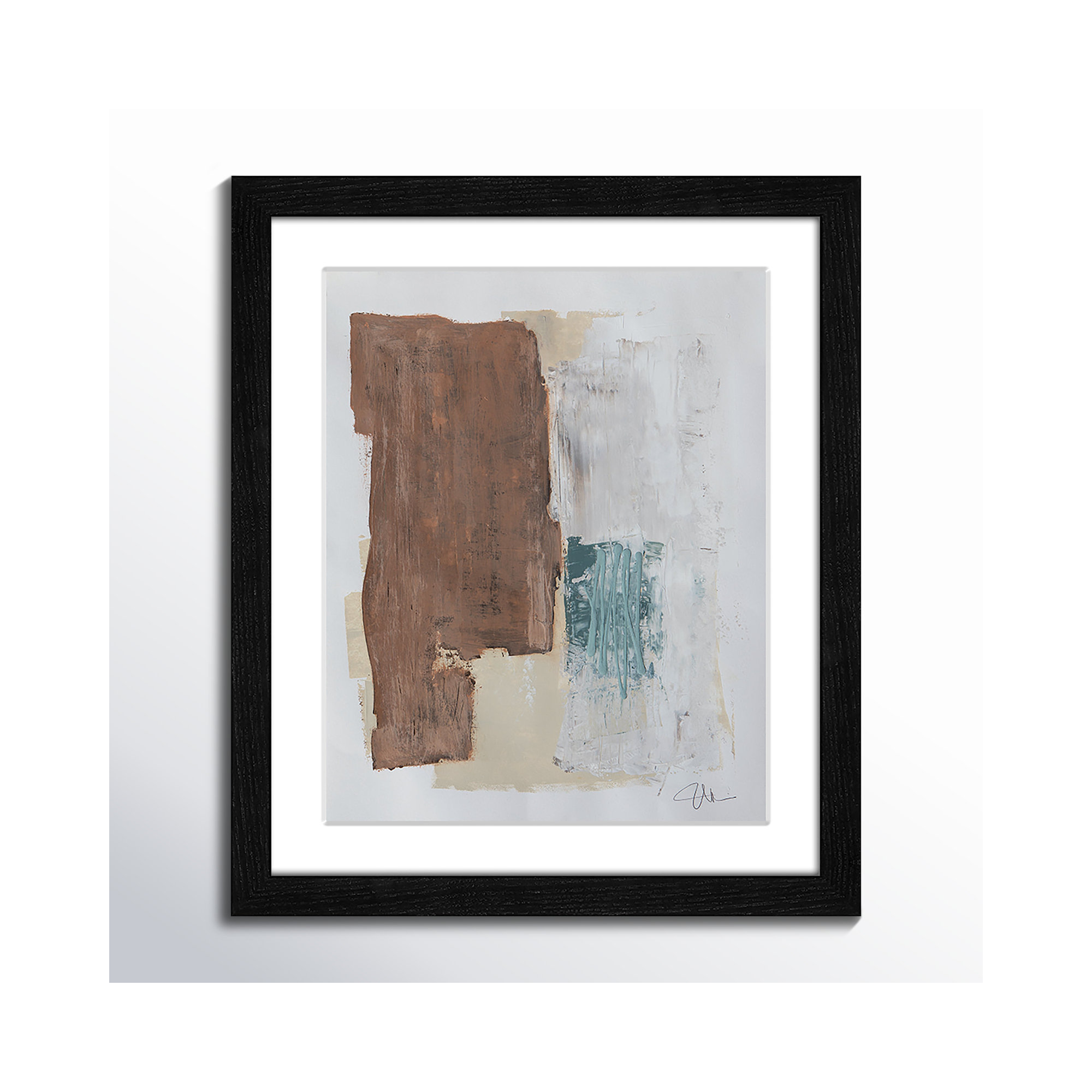 Together We Work I by Filippo Ioco - Framed Print, Black Framed, 15" H x 13" W x 0.75" D
