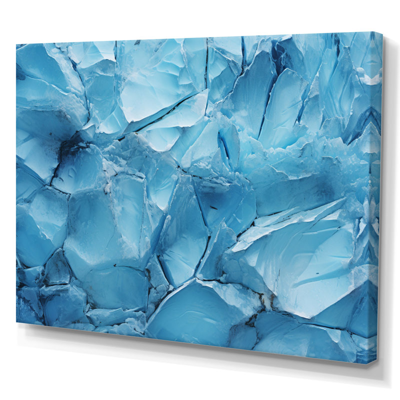 Alaska Glacial Embrace - Print on Canvas, 24" H x 32" W x 1" D, Wrapped Canvas