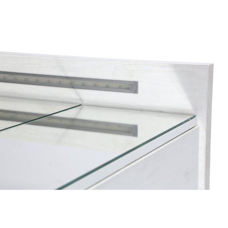 Burtis W 723mm H Surface Frameless Medicine Cabinet Mirror 6 Adjustable, 72.3cm H x 80cm W x 16cm D