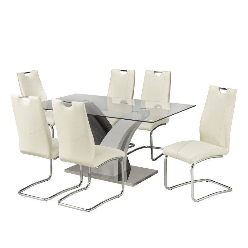 Ensemble repas 6 personnes Napolean, Blanc