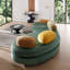 Canapé vert moderne au design simple