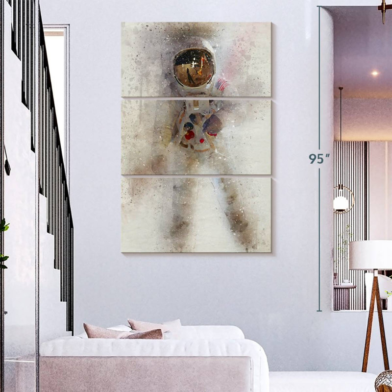 Oberle, homme de la lune de la NASA, H 74 po x l 48 po