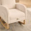 Chaise berçante en tissu avec repose-pieds rétractable Boucle-551512080-545812810